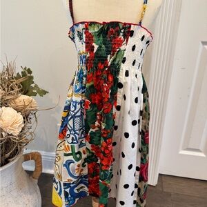 Dolce & Gabbana Multicolor Patchwork Kids Dress